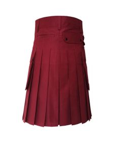 Maroon Utility Kilt