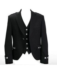 
Scottish Beautiful Black Argyle Jacket