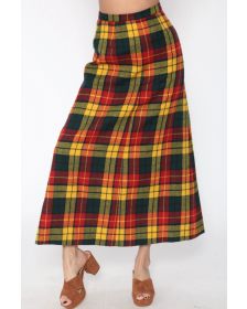 Buchanan Tartan Women Long Tartan Skirt 