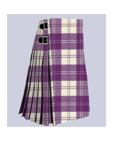 Erskine Dress Purple And White Tartan Kilt 