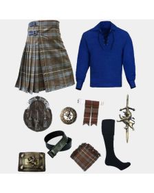 Fraser Weathered Tartan & Scottish Blue Ghillie Shirt Accessories Deal