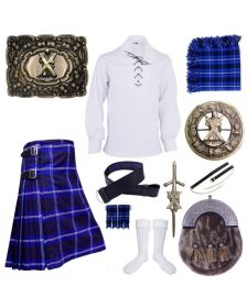 Galicia Tartan Kilt ST Andrew Set 