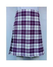 Erskine Dress Purple And White Tartan Kilt 