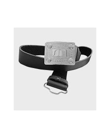  New Plain Leather Belt with Silver Kilt Belt Buckle