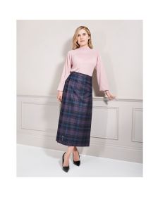Beautiful Women Long Tartan Skirt 