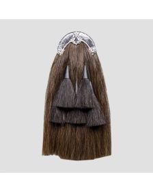New Long Horsehair Piper Sporran With Three Black Tassels 