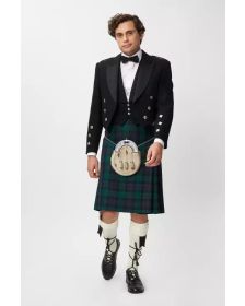 Black Watch Prince Charlie Jacket Scottish Kilt Outfit