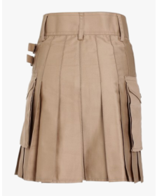  BRAND NEW WOMEN BEIGE UTILITY KILT