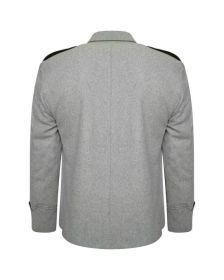 Light Grey Tweed Beautiful Argyle Jacket
