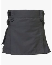 NEW FASHION WOMEN GREY MINI UTILITY KILT