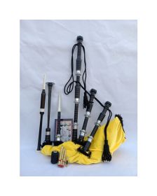 Highland Yellow Velvet Bagpipe Set