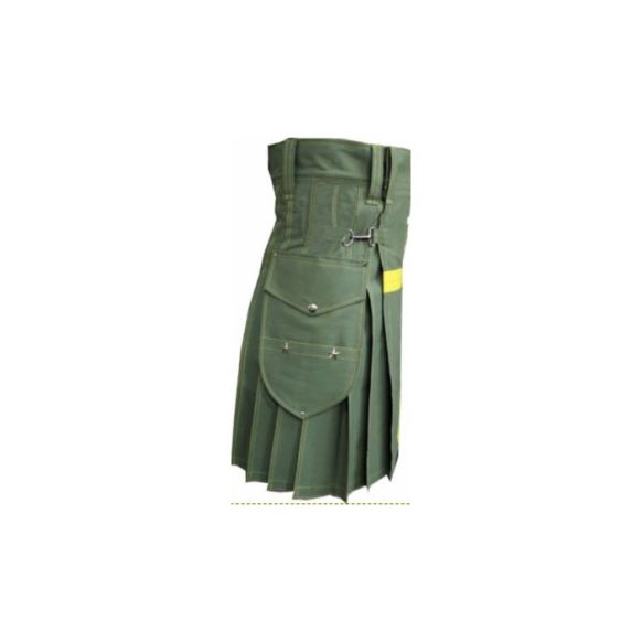Scottish Traditional Olive Green Kilt 