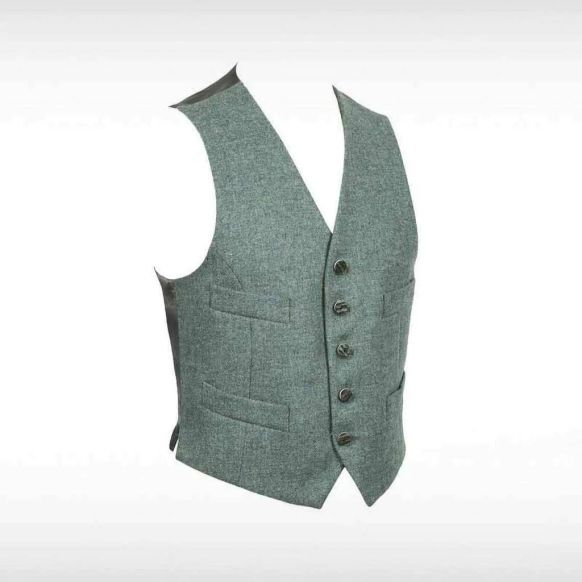 Scottish Lovat Green Argyle Kilt Jacket