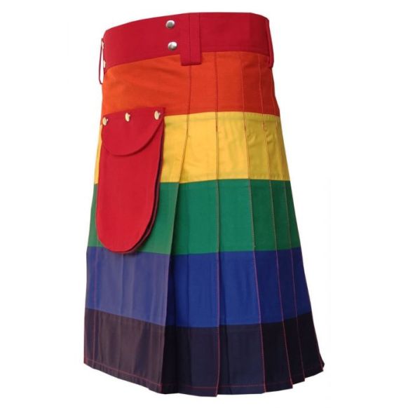 Active Men Rainbow Utility Kilt 