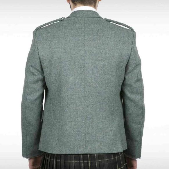 Scottish Lovat Green Argyle Kilt Jacket