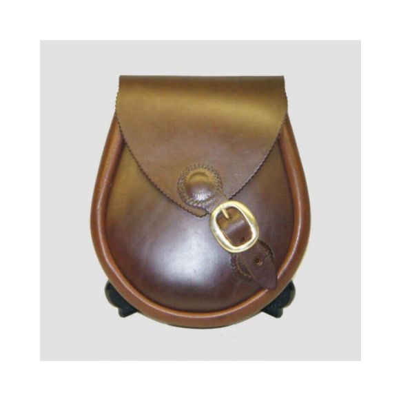 Brand New Scottish Brown Leather Sporran 