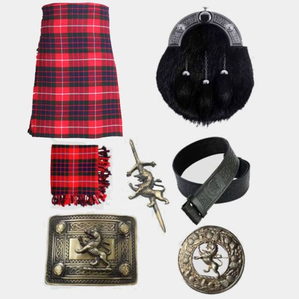 Fraser Tartan Kilt & with Antique Accessories Deal
