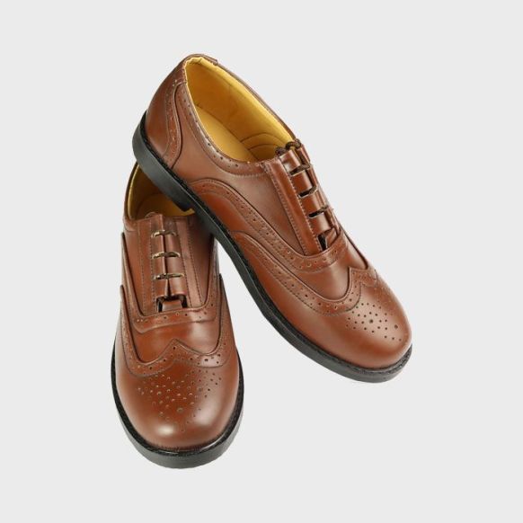 Leather Beautiful Brown Scottish Shoes 