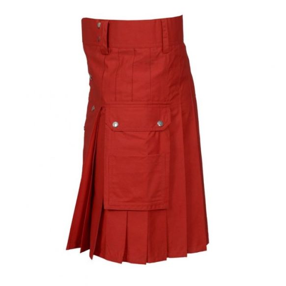 Red Utility Kilt 
