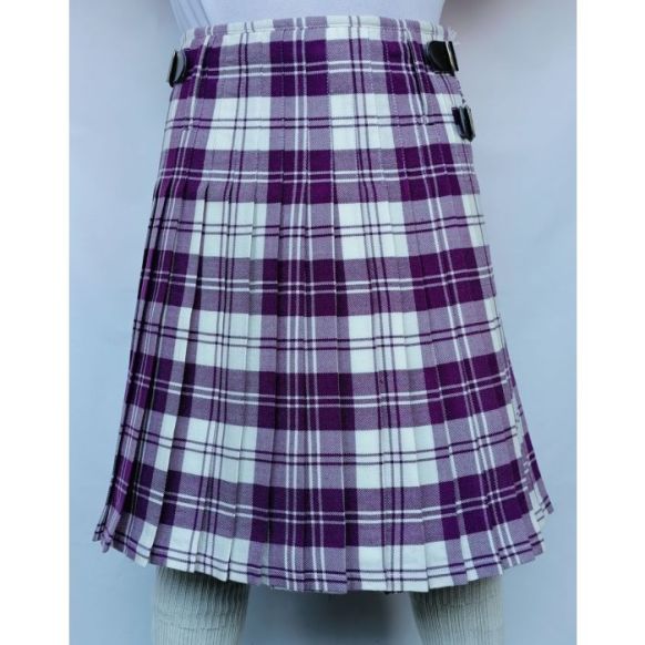 Erskine Dress Purple And White Tartan Kilt 