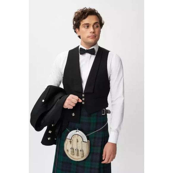Black Watch Prince Charlie Jacket Scottish Kilt Outfit