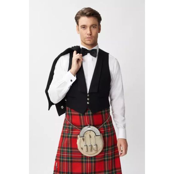 Royal Stewart Prince Charlie Jacket Scottish Kilt Outfit