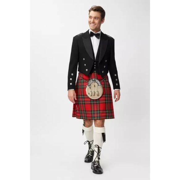 Royal Stewart Prince Charlie Jacket Scottish Kilt Outfit