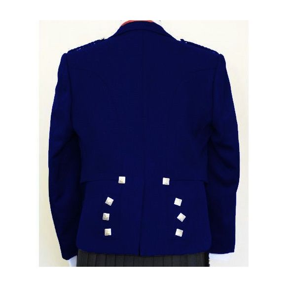 Royal Blue Beautiful Prince Charlie Jacket And Vest  