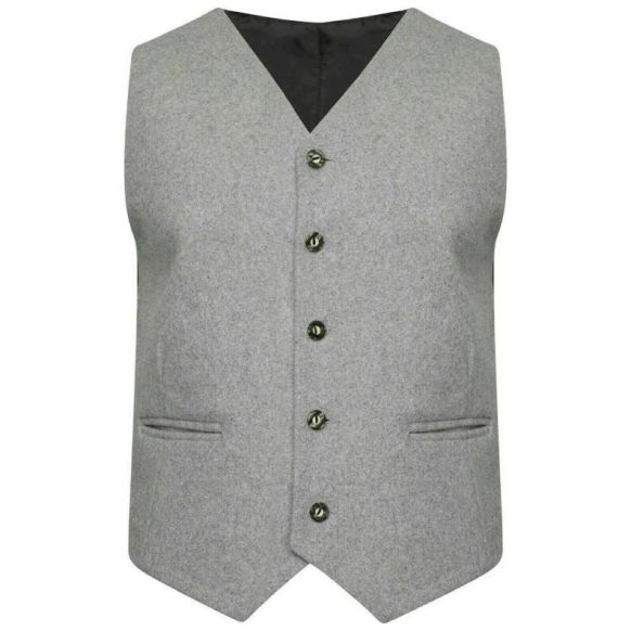 Light Grey Tweed Beautiful Argyle Jacket