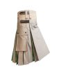 Khaki Hybrid Irish National Tartan Utility Kilt