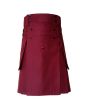 Maroon Utility Kilt