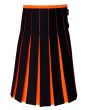 Black And Orange Utility Kilt 