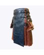 Black & Brown Leather Kilt Adjustable Interchangeable
