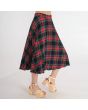 Black Stewart Tartan Women Fashion Skirt
