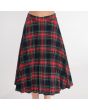 Black Stewart Tartan Women Fashion Skirt