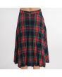 Black Stewart Tartan Women Fashion Skirt