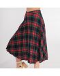 Black Stewart Tartan Women Fashion Skirt