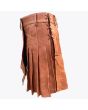 Brown Leather Kilt