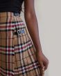 Camel Thomson Tartan Women Long Skirt
