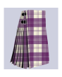 Erskine Dress Purple And White Tartan Kilt 