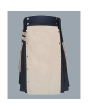 Black & Khaki Two Toned Stylish Kilt