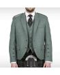 Scottish Lovat Green Argyle Kilt Jacket