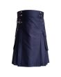 Navy Blue Cargo Utility Kilt