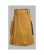 Khaki Modern Utility Kilt