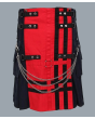 Red Navy Deluxe Utility Fashion Kilt