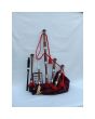 Natural Finish MacDonald Tartan Bagpipe Set