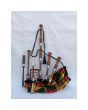 Natural Finish Bagpipe Set Buchanan Tartan 