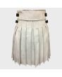 White Leather Kilt 