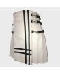 White Leather Kilt 