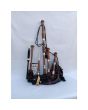 Scottish National Tartan With Natural Finish Bagpipe Set